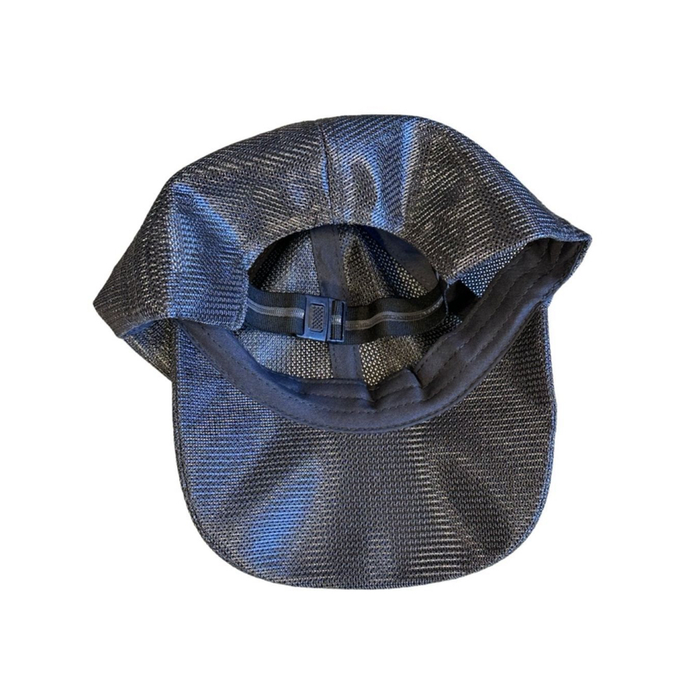 Kairui Black Mesh Hat Cap Adjustable Strap w Buckle EUC - Picture 3 of 8